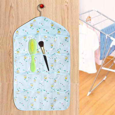 

16 Pockets Double Sided Hanging Jewelry&Accessories Organizer Shelf Bedroom Hanging Storage ShelfStorage Bag