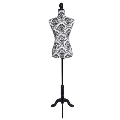 

Female Mannequin Torso Dress Form Display W Black Tripod Stand New