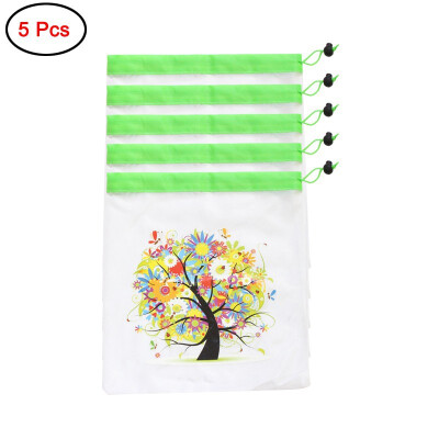 

Reusable Mesh Produce Bags Vegetable Fruit Toys Storage Pouch Black Rope Double-Stitched Grocery Organizer Bag Handbag