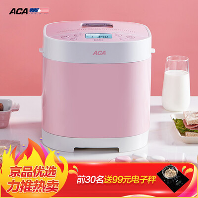 

North American electrical appliances ACA bread machine home dough mixer breakfast machine toaster cake machine kneading machine multi-function can be reserved automatic steam toaster AB-SE17P