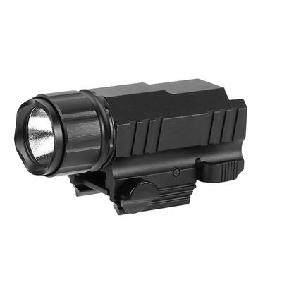 

Greensen Black Aluminium Alloy Outdoor Handheld Flashlight LED Torch Light with Rail Mount