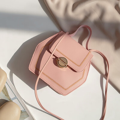 

Fashion Cool Geometric Hexagonal Bag Embroidered Flip Buckle Shoulder WOMENS Bag Shoulder Hand Mobile Phone Purse