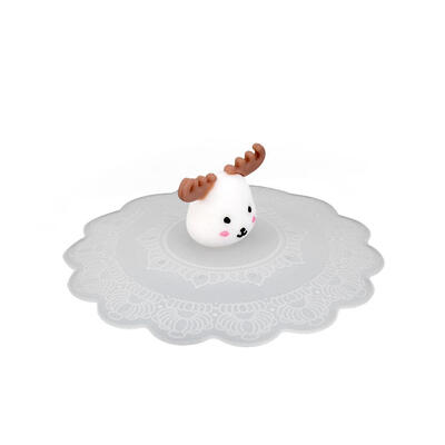 

Cartoon Transparent Silicone Leak-proof Cup Cover Heat Resistant Sealed