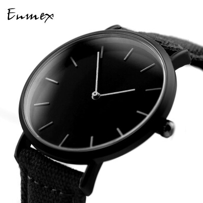 

Enmex Two-Needle Light&Thin Steel Woven Quality Watch Simple Calendar Mysterious Cold Watch