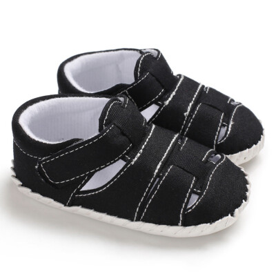 

Baby Boys Sandals for Newborns Canvas Shoes Summer Baby Boys Breathable Anti-Slip Hollow Design Shoes