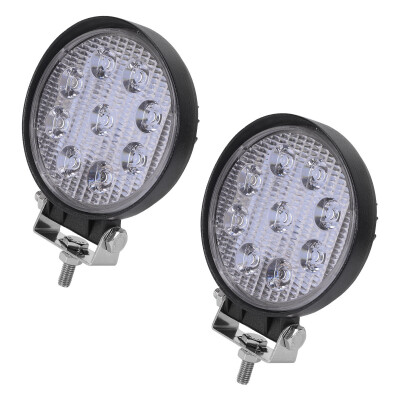 

2PCS 27W Round Spot Work Light Bar Fog Driving Lamp Truck Tractor SUV 9 LED