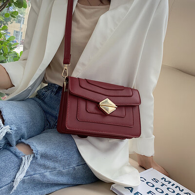 

Advanced sense bag foreign air female bag 2019 new wave Korean version of the wild texture Messenger bag simple fashion small square bag