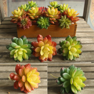 

Mini Artificial Succulents Plant Fake Flower For DIY Home Garden Floral Decor
