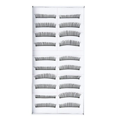 

10 Pairs Long False Eyelashes Makeup Natural Fake Black Eye Lashes
