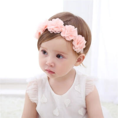 

Kids Girl Baby Headband Toddler Lace Bow Flower Hair Band Accessories Headwear