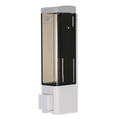 

400ml Wall-mounted Soap Dispenser Single Bottle Manual Shampoo Box Rest Room Hand Washing Liquid Dispenser Washroom Shampoo Shower
