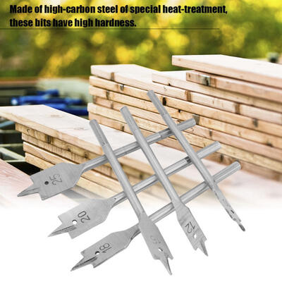

Greensen 6pcs High-carbon Steel Spade Paddle Flat Woodworking Boring Bits 10-25MM