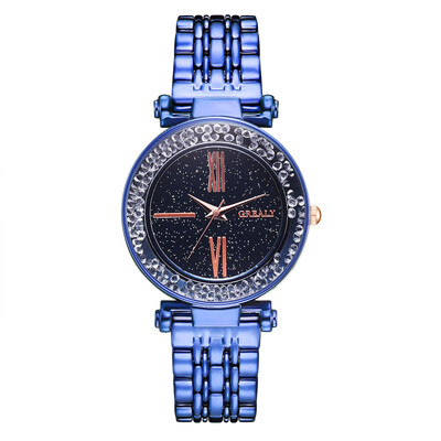 

Women Watches Starry Sky Scale Bead Dial Ladies Quartz Wristwatch Romantic Alloy Strap Clock Relojes Para Mujer