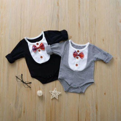 

US 2019 Newborn Infant Baby Girls Outfits Romper Long Sleeves Bodysuit Jumpsuit