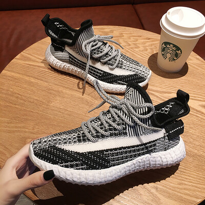 

Torre shoes female autumn Joker ins reflective lace-up smoked shoes Korean students thick-soled sneakers