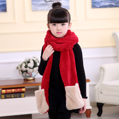 

Autumn&winter new childrens scarf cartoon plush embroidery multi-function hat scarf warm shawl men&women baby Wai