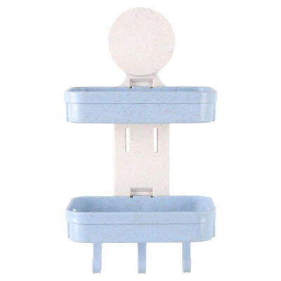 

Bathroom Wall-mounted Double Layer Draining Soap Dish Storage Box Holder
