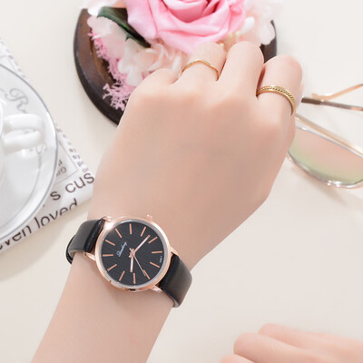 

Minimalist style women Watches Platimum ladies dress Wristwatch genuine Leather Casual watch students Quartz Clock Hours 233