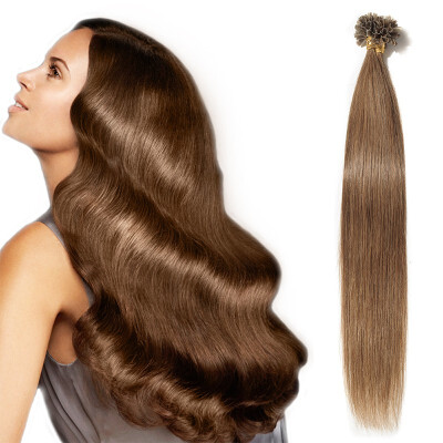 

Fusion Hair Extensions Invisible NailU Tip Glue Real Human Hair Extensions Real Soft Hair Extensions 50 strands50g