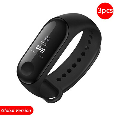 

In Stock Xiaomi Mi Band 3 Smart Wristband Fitness Bracelet MiBand Band 3 Big Touch Screen OLED Message Heart Rate Time Smartband