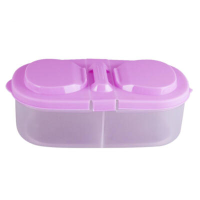 

2 Grid Food Storage Box Nut Cosmetics Stationery Holder Home Organizer