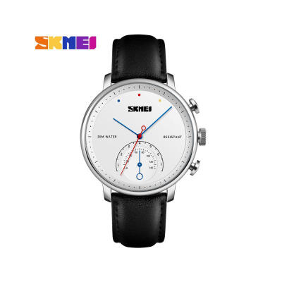 

SKMEI Fashion Simple Waterproof Quartz Wristwatch Mens Watch With Leather Strap