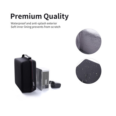 

External Hard Drive Disk Case EVA Case for 35in HDD with Mesh Pocket&Soft Inner Fabric Carrying Case for Travel&Office Us