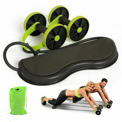 

Gym AB Roller Abdominal Crunch Fitness Wheel Exercise Workout Trainer Machine Muscle Stretching Tools