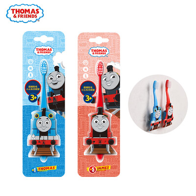 

Thomas&friends THOMAS & FRIENDS childrens toothbrush baby fur training toothbrush baby toothbrush 1-3-6 years old non-electric toothbrush single blue