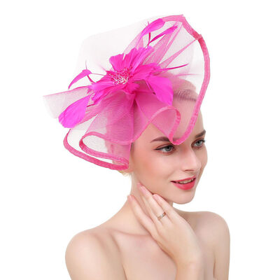 

HOT party large fascinator handmade hair accessory clip hat women bridal wedding