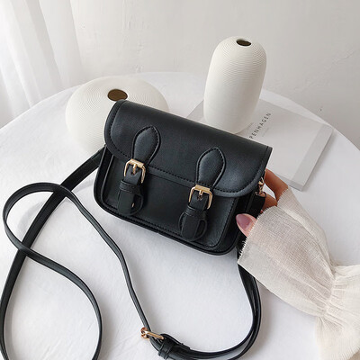 

Qiao Bani 2019 new European&American style fashion simple solid color street shooting wild Cambridge bag shoulder diagonal tide handbag