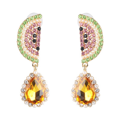 

2019 Fashion za Brand crystal geometirc Drop Earring For Women Party Gifts ethnic Statement rhinestone Earrings Jewelry