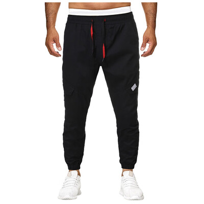 

Gobestart Mens Straight Casual Cotton Slim Fit Sport Long Pants Pocket Trousers