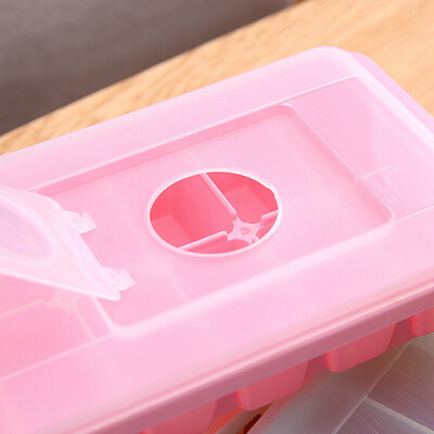 

Siaonvr Cavity Ice Cube Tray Box With Lid Cover Drink Jelly Freezer Mold Mould Maker BU