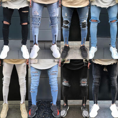 

MEN Jeans Slim STRETCH FIT SLIM FIT Trousers Casual Pants SKINNY FASHION STYLE