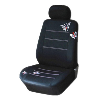 

Universal Butterflies Butterflypattern Embroidered Car Seat Cover Universal Fit Most Vehicles Seats Interior Accessories Black Sea