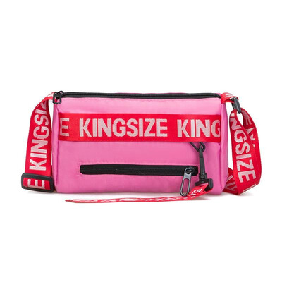 

Women Men Unisex Fashion Canvas Shoulder Bag Letters Print Contrast Color Preppy Style Crossbody Bag