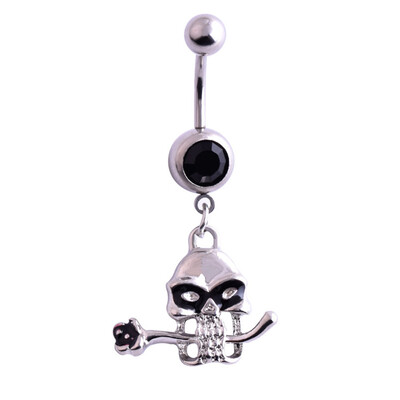 

2PC BlackRed Rose Shantou Belly Bars Navel Bar Navel Button Ring Body Jewellery