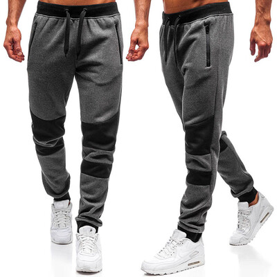 

Tailored Men Splicing Printed Overalls Casual Pocket Sport Work Casual Trouser Pants