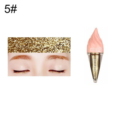 

Glittering Ice Cream 6 Colors Powder Eye Shadow Women Makeup Beauty Cosmetics