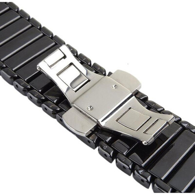 

〖Follure〗Ceramic Closure Strap Replacement Wrist Band For Apple Watch Series 12 42mm BK