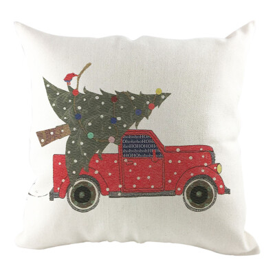 

Siaonvr Christmas Pillow Cover Pillowcases Decorative Sofa Cushion Cover Home Decoration