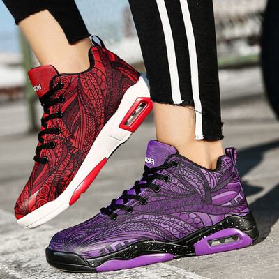 

New trend mandarin duck shoes men Joker sports casual shoes women size air cushion shoes Korean version of breathable canvas shoes