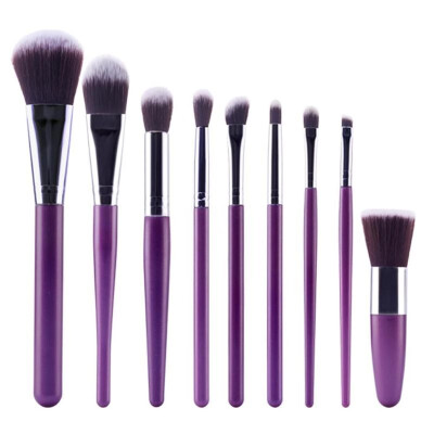 

Pro Makeup 9Pcs Brushes Set Powder Foundation Blush Tool