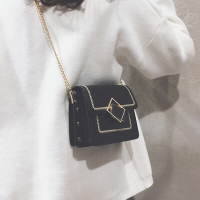 

Ins handbag 2019 new wave net red packet wild gas chain bag summer small fresh fashion Messenger bag