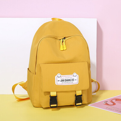 

Backpack female new wild letter large capacity student bag fashion casual mobile backpack tide