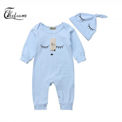 

Cotton Baby Infant Boy Girl Romper Hooded Jumpsuit Bodysuit Outfits Clothes Top