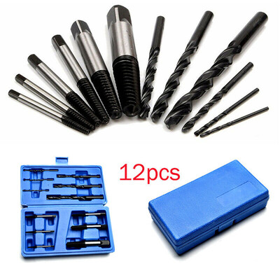 

Damaged Screw Extractor Spiral Drill Bits Set Bolt Speed Out Remover Tools Set