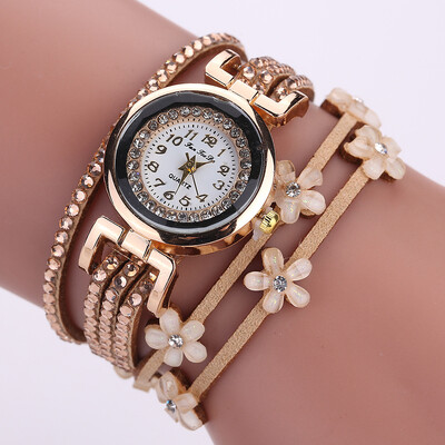

Wrapping table brand fashion watch fashion belt rhinestone winding bracelet watch