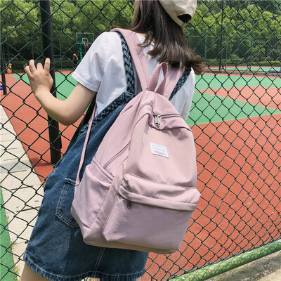 

Korean version of high school schoolbag girls feel the ancient girl backpack inswind Baidu University Mori Department shoulder bag